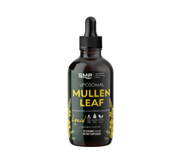 Liposomal Mullein Leaf Liquid – Phospholipid & Bioperine® Absorption - 30 Servings - 2oz – Natural Flavors – Gluten Free – Non-GMO – Vegetarian Friendly