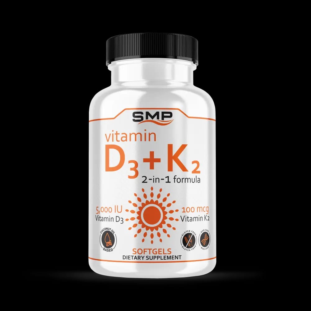Stock Vitamin D3 (5000 IU) + Vitamin K2 (MK-7) (100mcg)