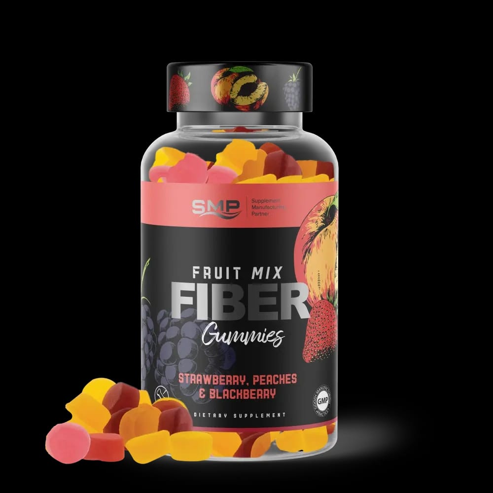 Fiber Gummies – Natural Strawberry, Peaches & Blackberry Flavor, 3g