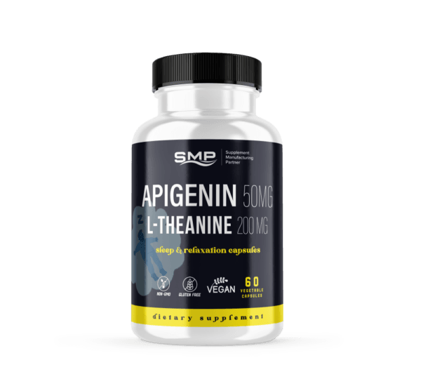 Apigenin 50mg & L-Theanine 200mg Sleep & Relaxation Capsules, Size '2'