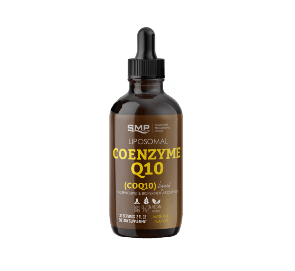 Liposomal Coenzyme Q10 (CoQ10) Liquid W/ MCT Oil – Phospholipid & Bioperine® Absorption - 30 Servings - 2oz – Natural Flavors – Gluten Free – Non-GMO – Vegan Friendly