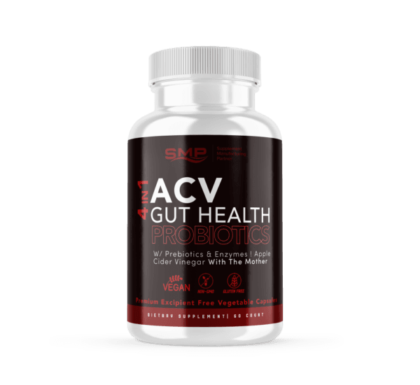 4 In 1 ACV Gut Health + Probiotics W/ Prebiotics & Enzymes