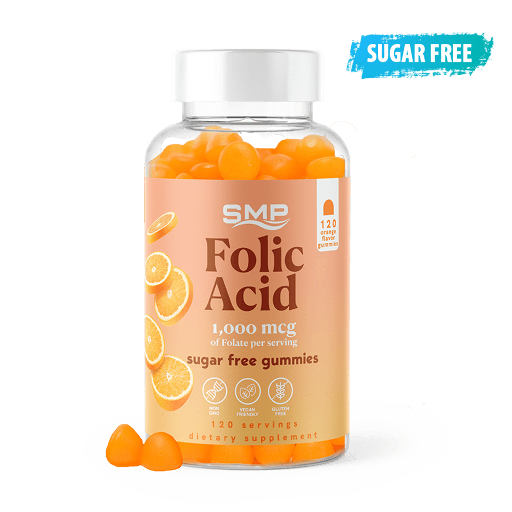 SF Folic Acid Gummy 1,000 mcg Orange Flavored