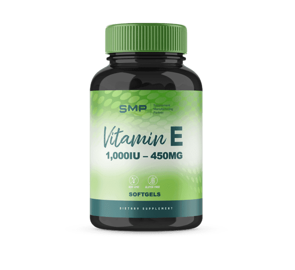 Synthetic Vitamin E 1,000IU Softgels – 450mg