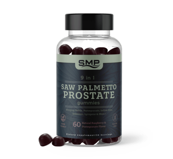 9 In 1 Saw Palmetto Prostate Gummy-Stinging Nettle, Pomegranate, Iodine Zinc, Selenium, Lycopene & Raspberry