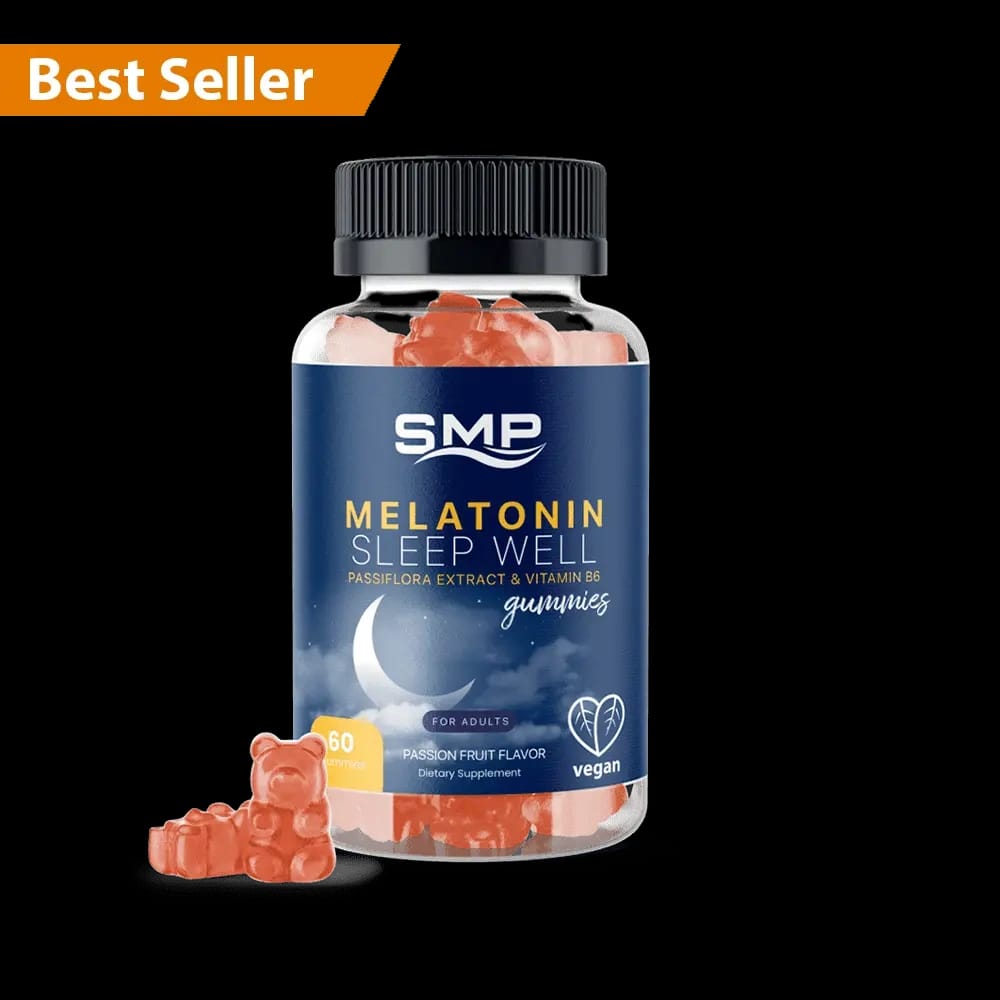 Melatonin Gummies w/ Passiflora Extract & Vitamin B6 – Passion Fruit Flavor