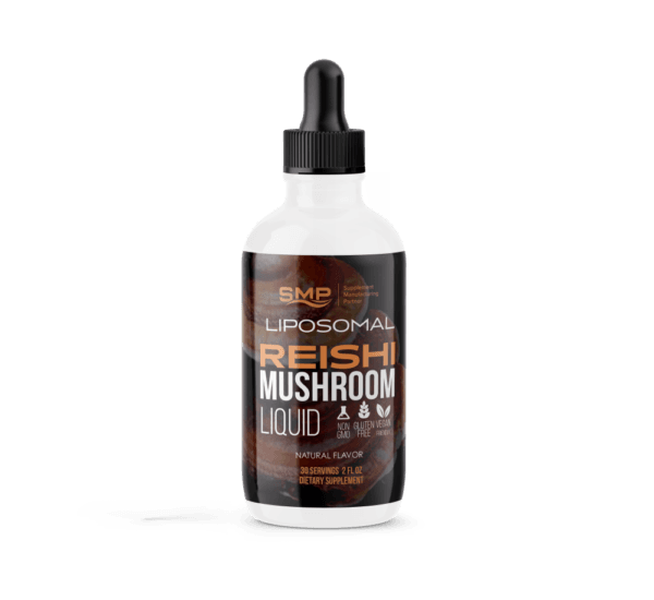 Liposomal Reishi Mushroom Liquid  – Phospholipid & Bioperine® Absorption - 30 Servings - 2oz – Natural Flavors – Gluten Free – Non-GMO – Vegan Friendly
