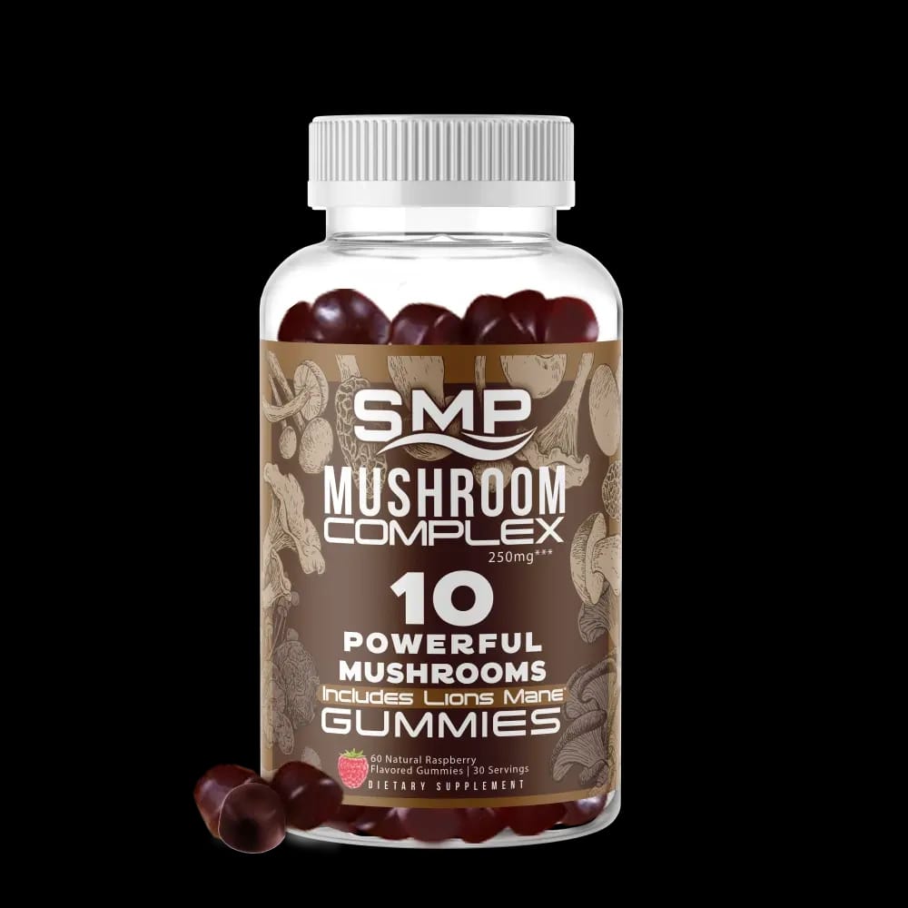 Mushroom 10-Plex 2,500mg Gummies -Lions Mane & 9 more Mushroom 10:1 Extracts
