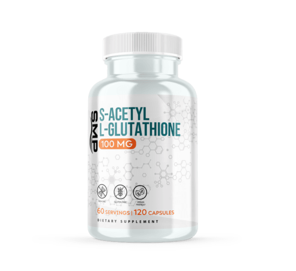 S-Acetyl L-Glutathione Capsules 100mg ea, Size '4'