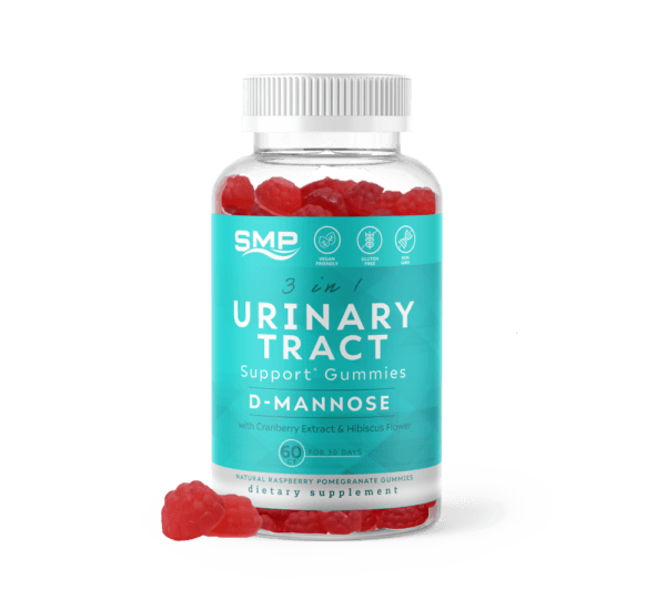 3 In 1 UT Urinary Support W/ D-Mannose + Cranberry Extract & Hibiscus Flower ! Natural Raspberry Pomegranate Flavor