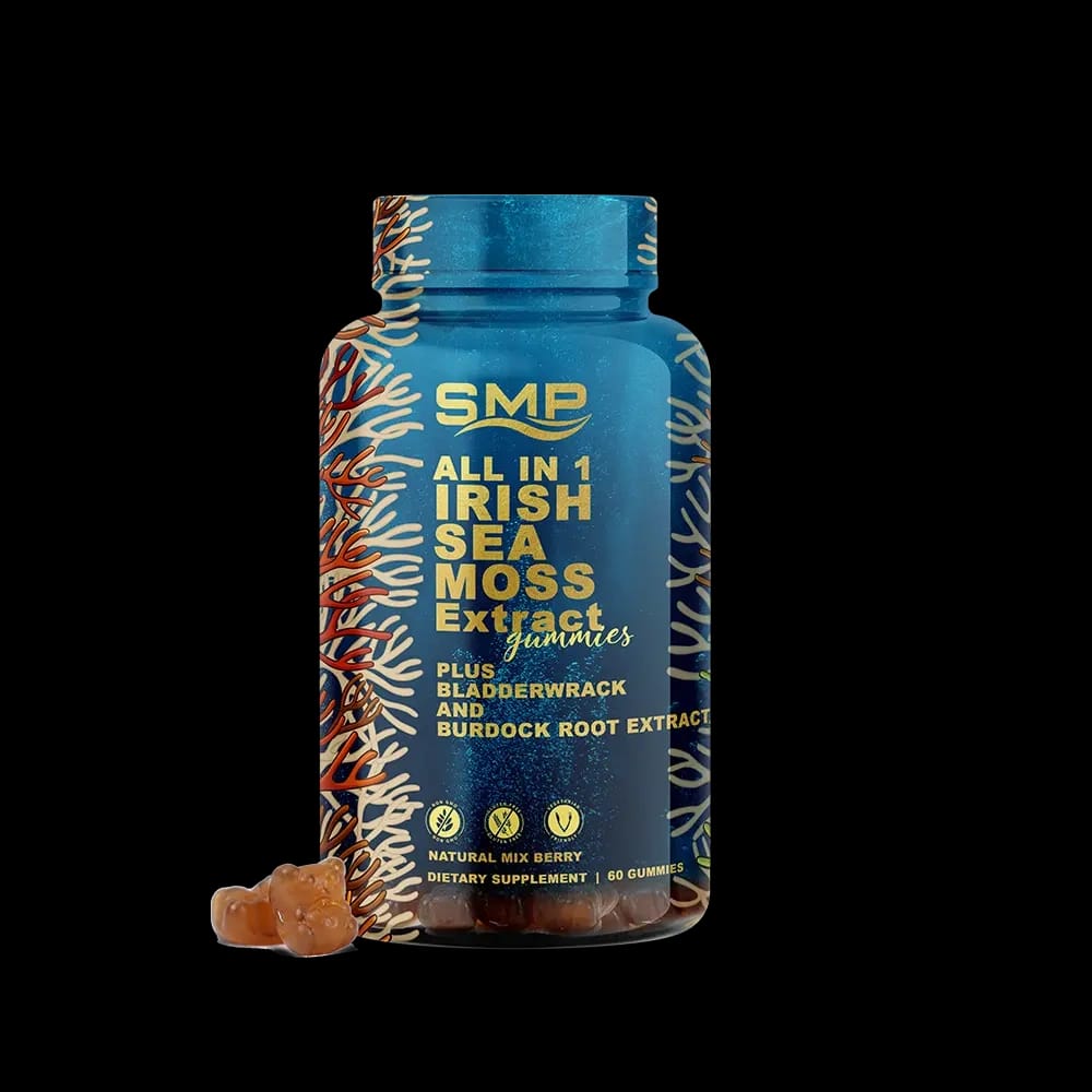 Wild Crafted Irish Sea Moss Complex Gummies With Raw Bladderwrack & Burdock