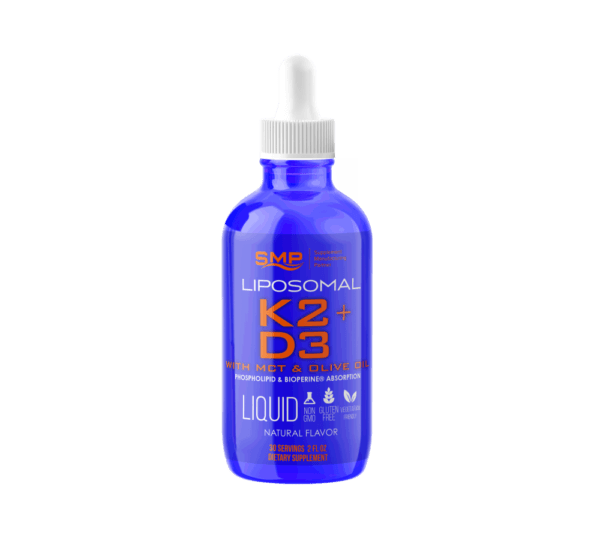 Liposomal K2 + D3 W/ MCT & Olive Oil – Phospholipid & Bioperine® Absorption - 30 Servings - 2oz – Natural Flavors – Gluten Free – Non-GMO – Vegetarian Friendly