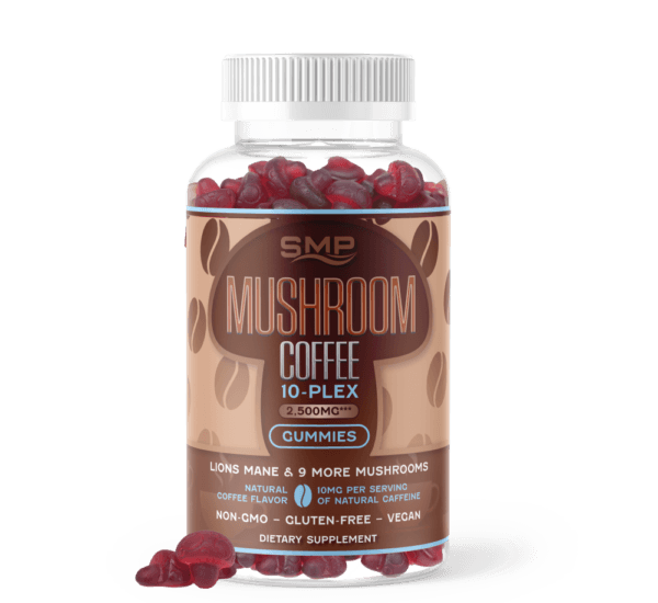 Mushroom Coffee 10-Plex 2,500mg Gummies, 3g
