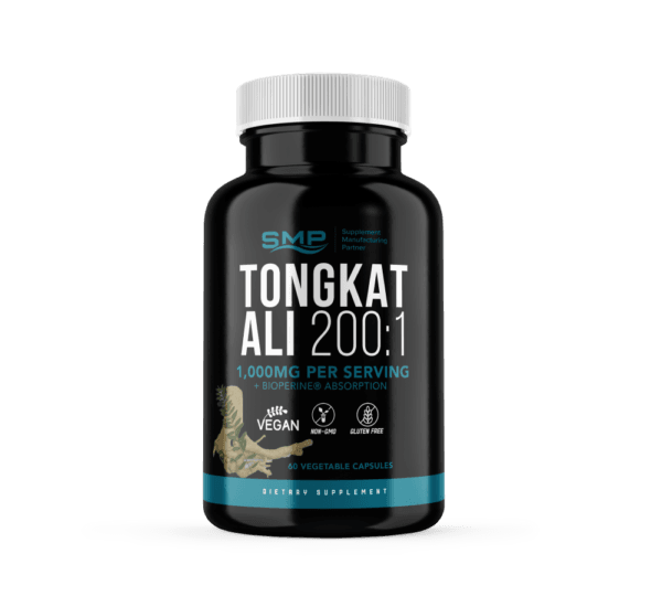 Tongkat Ali Root Extract 200:1 (Longjack) (Eurycoma Longifolia) - 1,000mg Per Serving + Bioperine®