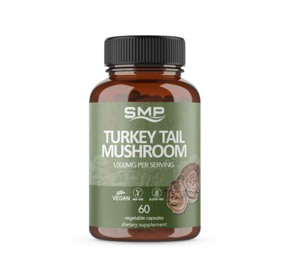 Turkey Tail Mushroom Capsules 500mg ea