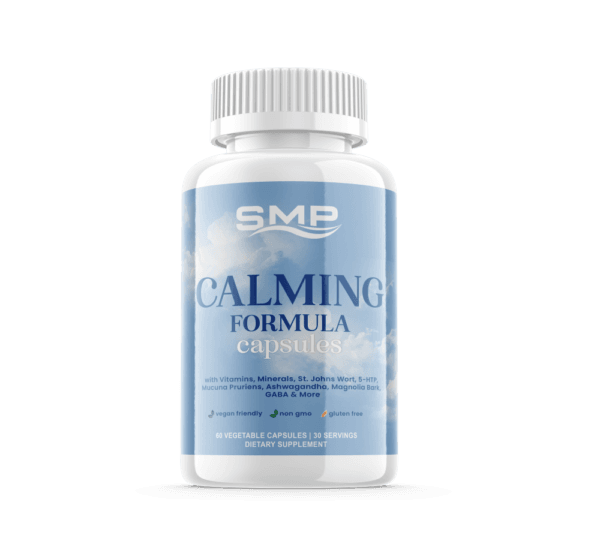 Calming Formula W/ Vitamins, Minerals, St. Johns Wort, 5-HTP, Mucuna Pruriens, Ashwagandha, Magnolia Bark, GABA & More ! Vegan Friendly - Non-GMO – Gluten Free
