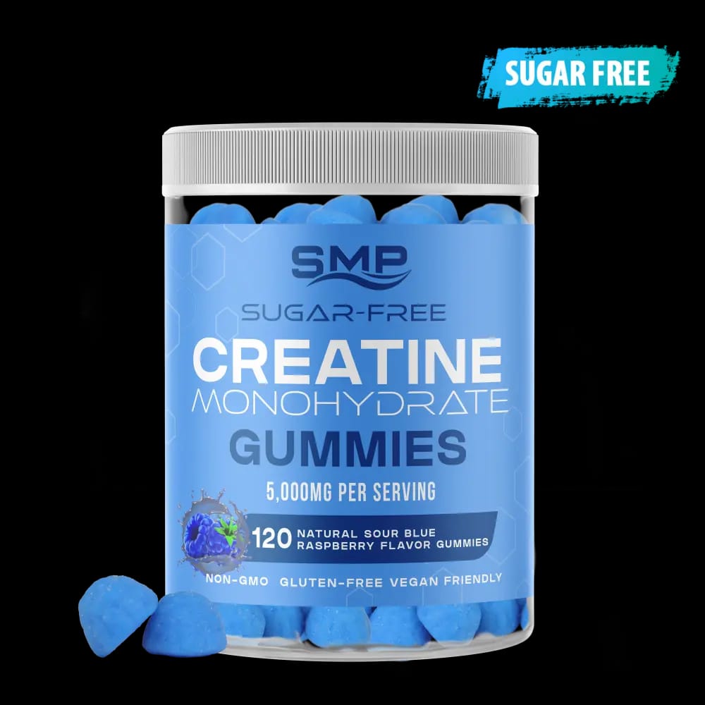 Sugar Free Natural Sour Blue Raspberry Creatine Gummy