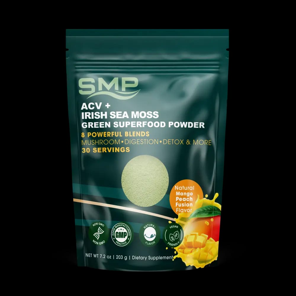 ACV + Organic Irish Sea Moss Green Superfood powder - 203.1g - (30 servings)