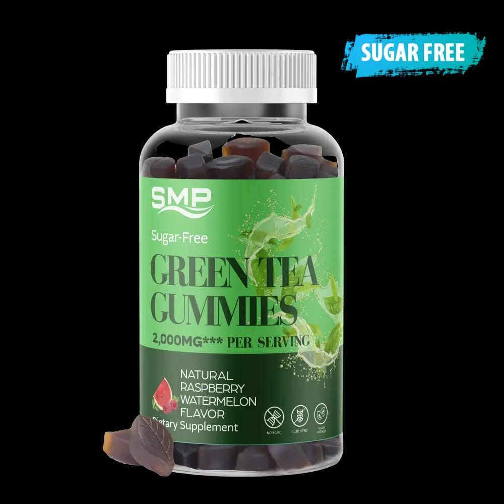 Sugar Free Green Tea Gummy (Raspberry-Watermelon), 2g