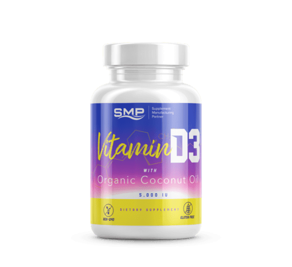 Vitamin D3 w/ Coconut Oil 5,000 IU Softgels