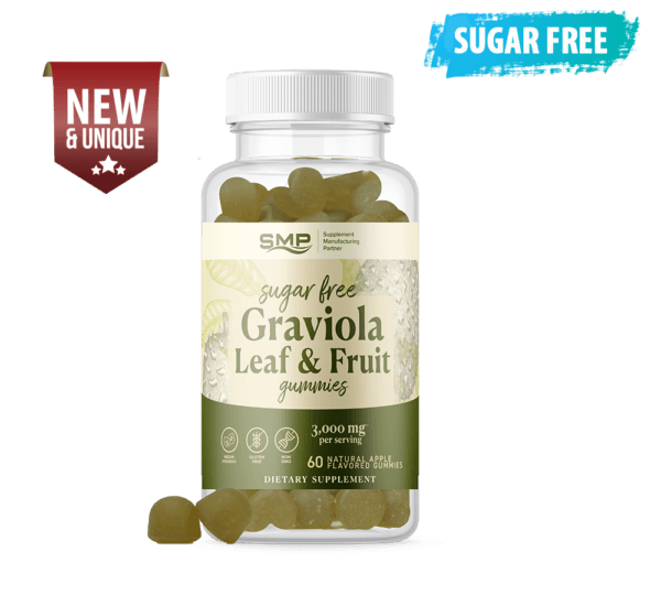 3,000mg*** Graviola Leaf & Fruit Gummy - Sugar Free - Natural Apple Flavor