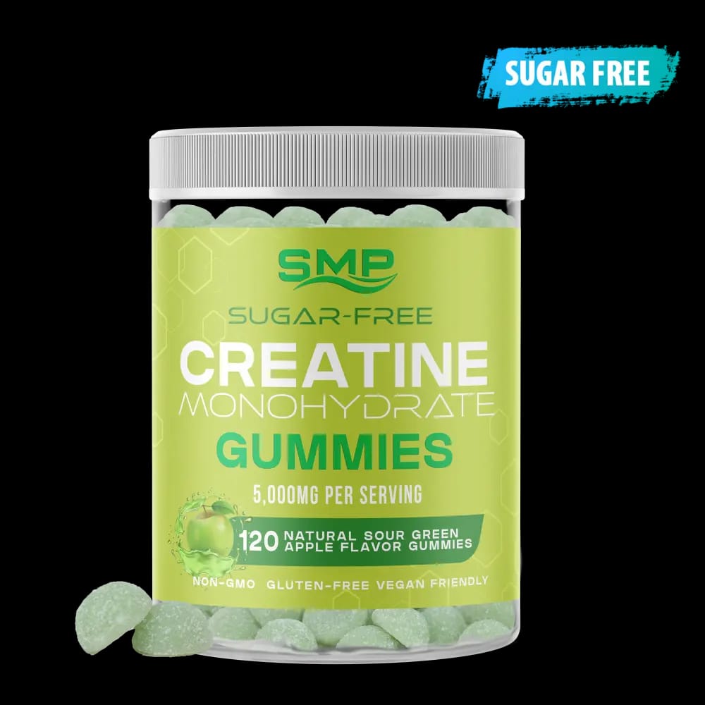 Sugar Free Natural Sour Green Apple Creatine Monohydrate Gummies