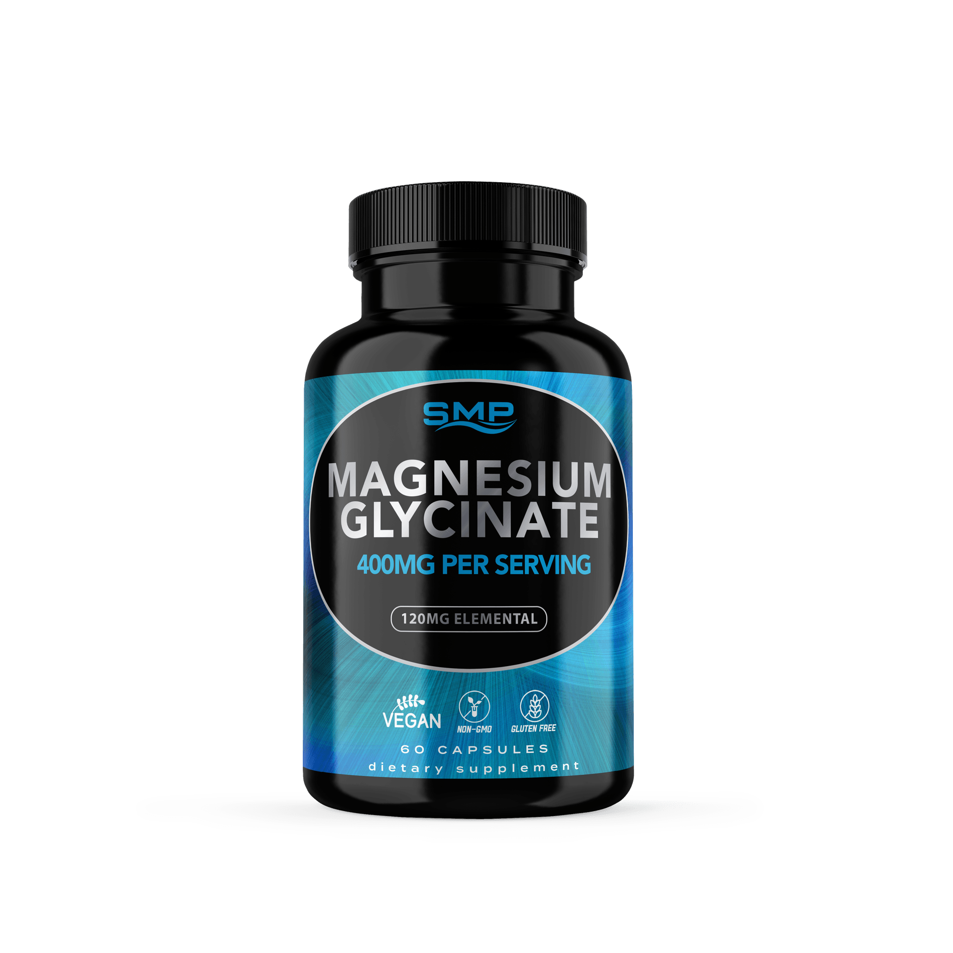 Magnesium Glycinate 400mg Per Vegetable Capsules (120mg Elemental)