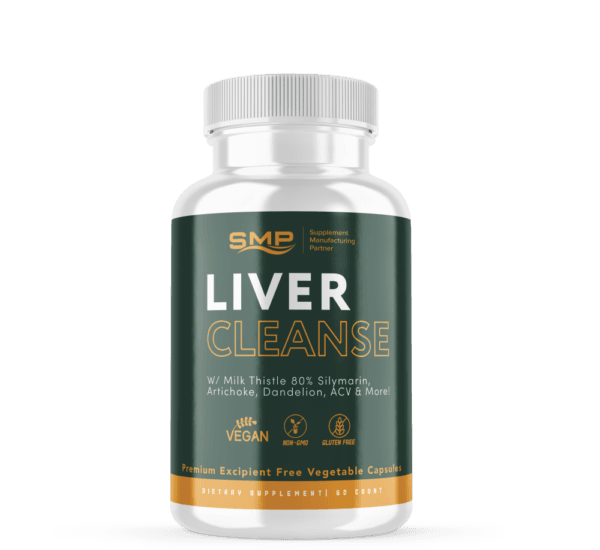 Liver Cleanse & Detox W/ Milk Thistle 80% Silymarin, Artichoke, Dandelion, ACV & More