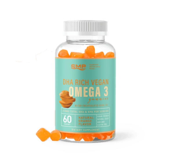 All In 1 Omega 3,6,9 Gummy 100mg EPA & DHA Per Serving - Linoleic & Oleic Acid Tapioca Base - Natural Orange Flavor