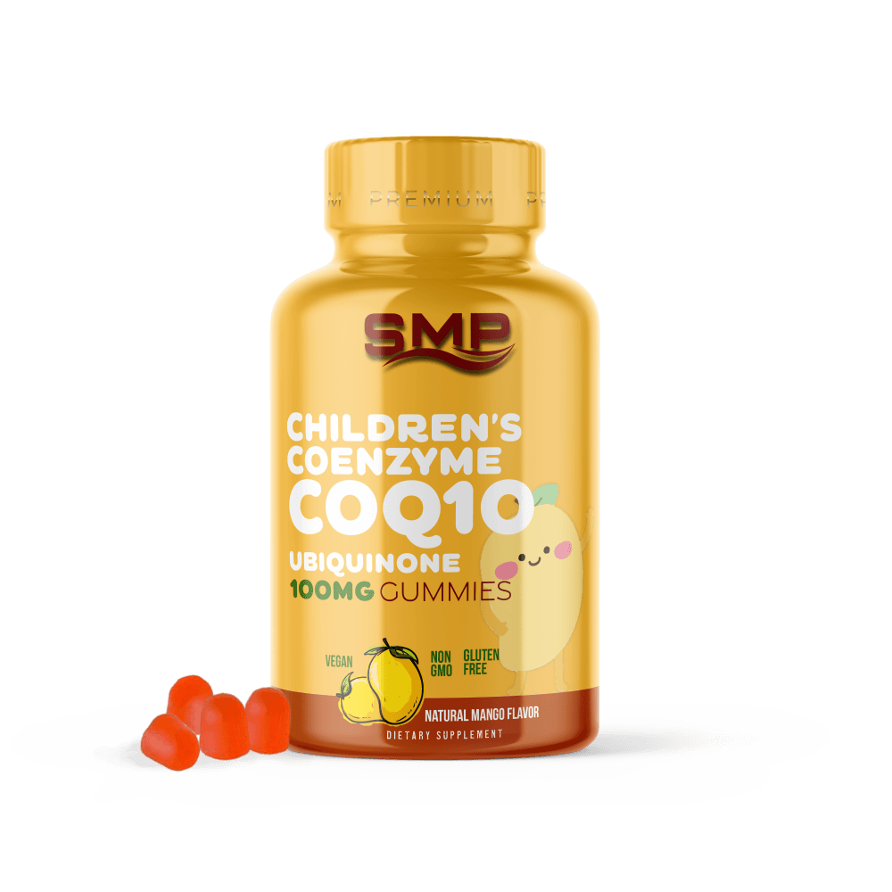 Kids Coenzyme Q10 (CoQ10) Gummies – 100mg Ubiquinone – Natural Mango Flavor & Colors – Vegan – Gluten & Allergen Free – Non-GMO