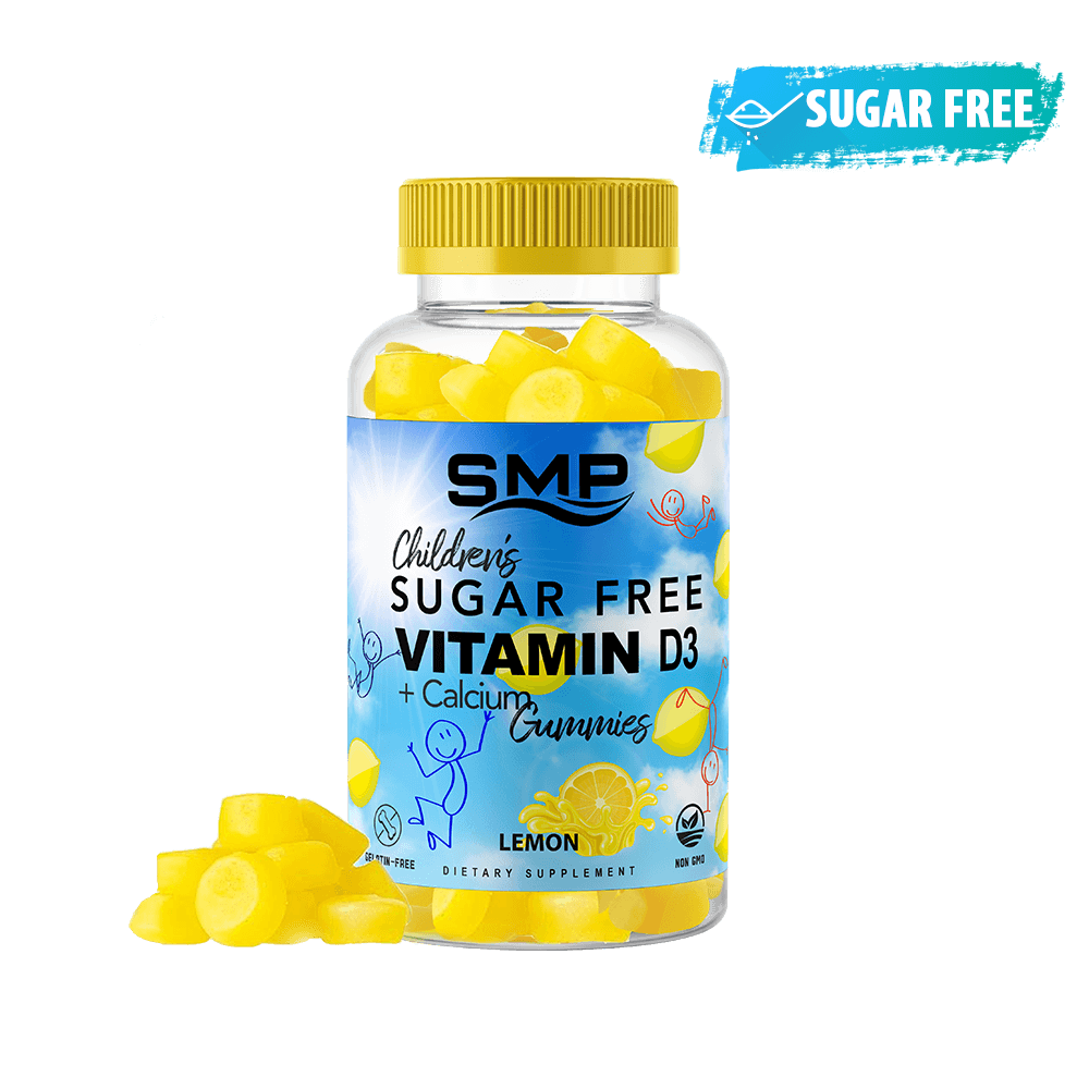 Kids Sugar Free Vitamin D3 + Calcium Gummies – Natural Lemon Flavor & Color - Non-GMO – Gluten-Free – Vegetarian – Allergen-Free