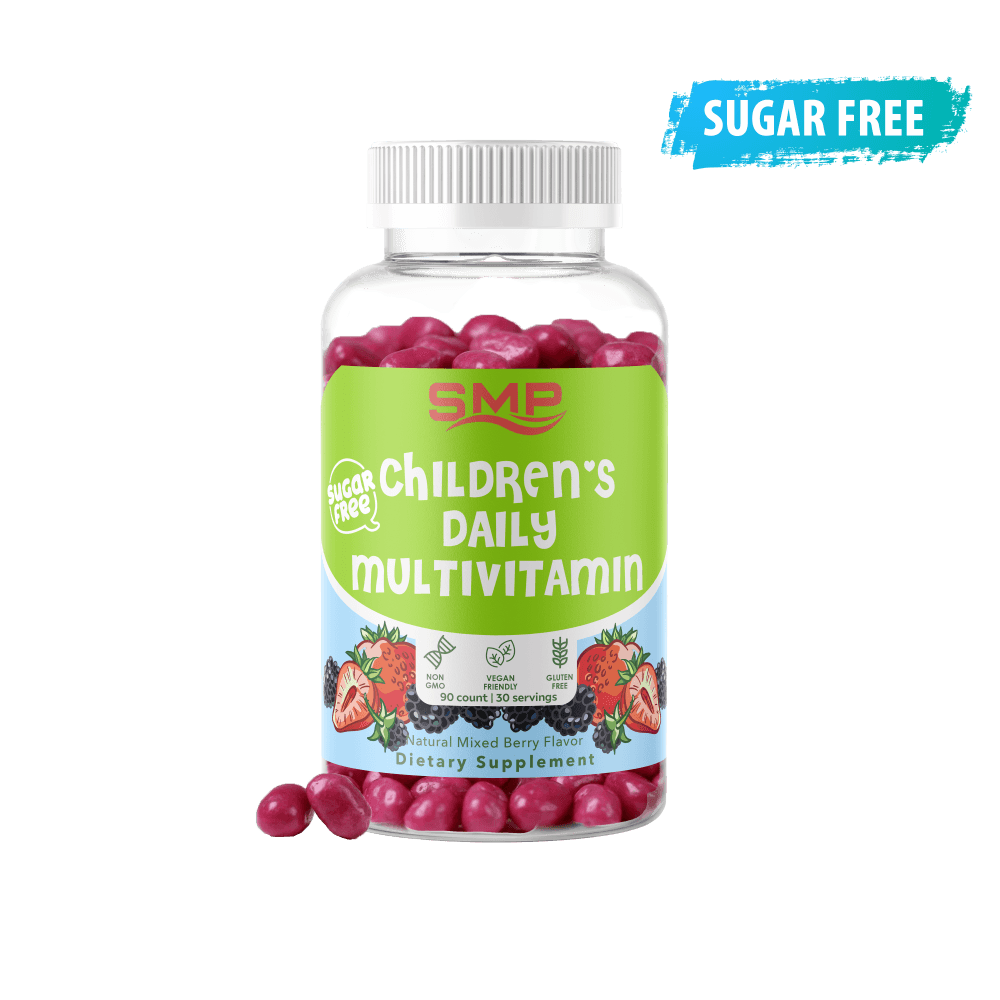 Sugar Free Kids Daily Multivitamin Jellybeans –– Natural Mixed Berries Flavor – Non-GMO – Gluten Free – Vegan Friendly