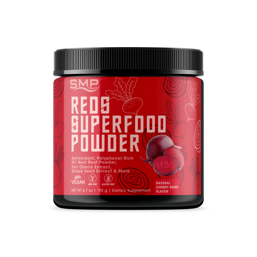 Reds Superfood Powder - Antioxidant, Polyphenol Rich W/ Organic Beet Root Powder, Tart Cherry Extract, Grape Seed Extract & More ! Natural Cherry Berry Flavor – Non-GMO – Gluten Free – Vegan Friendly