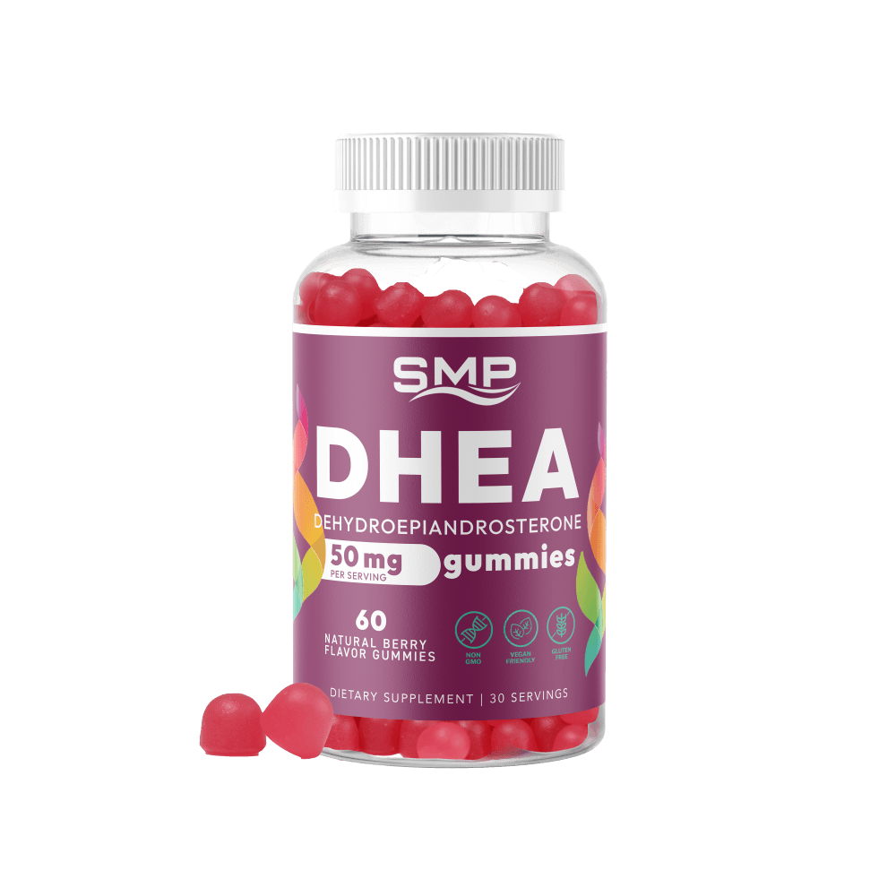 DHEA (Dehydroepiandrosterone) 50mg Per Serving! – Natural Berry Flavor & Color – Gluten Free – Non-GMO – Vegan Friendly