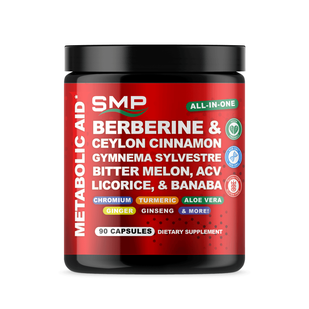 Berberine & Ceylon Cinnamon W/ Gymnema Sylvestre, Chromium, Banaba, Bitter Melon, Licorice, ACV, & More ! Veg Cap - Non-GMO - Gluten Free - Vegan Friendly