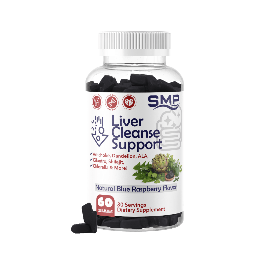 Cleansing Liver Support Gummy W/ Artichoke, Dandelion, Alpha Lipoic Acid, Cilantro, Shilajit, Chlorella & More ! – Natural Blue Raspberry Flavor – Gluten Free – Non-GMO – Vegan Friendly