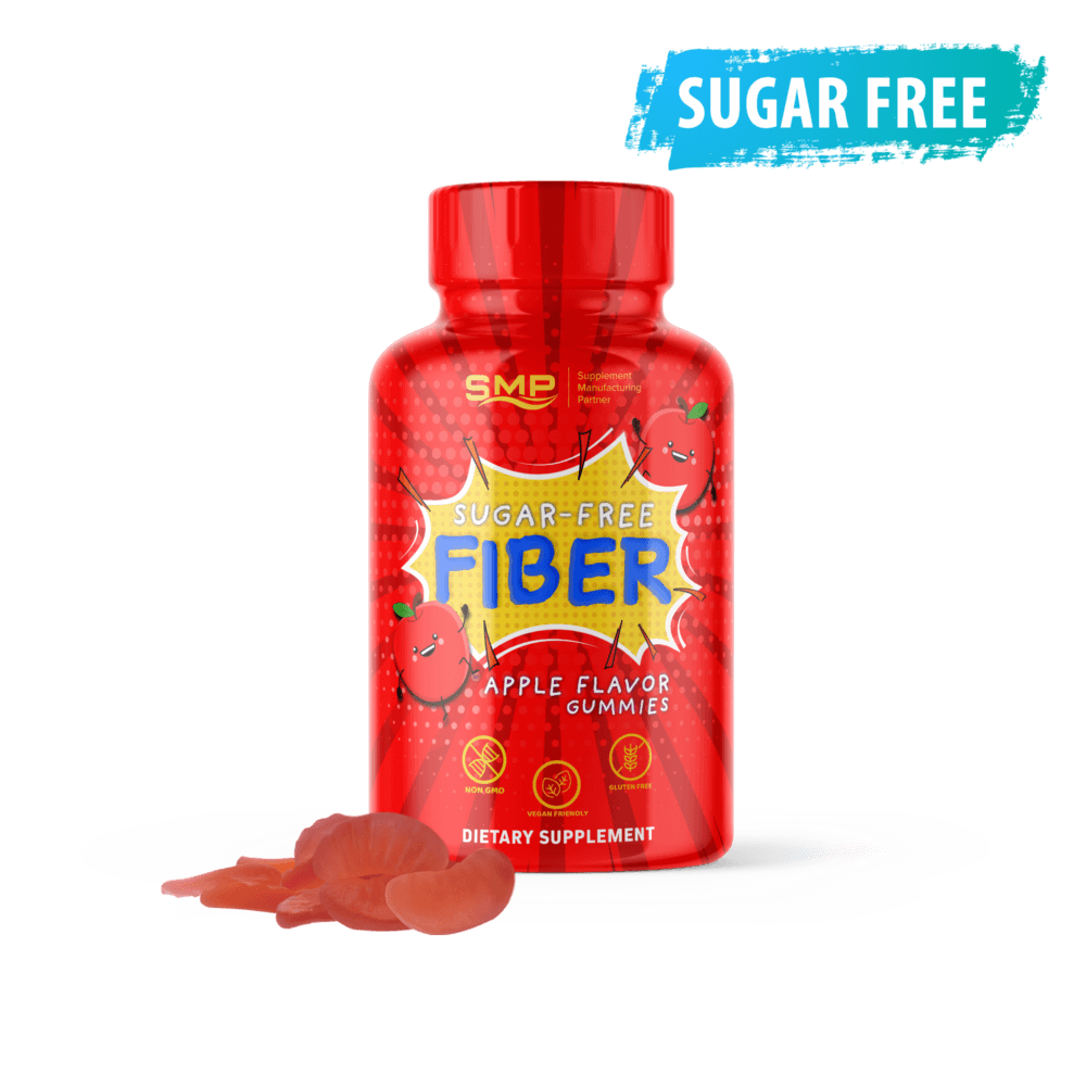 Kids Sugar Free – Fiber Gummies – Natural Apple Flavor & Color - Non-GMO – Gluten-Free – Vegan – Allergen-Free
