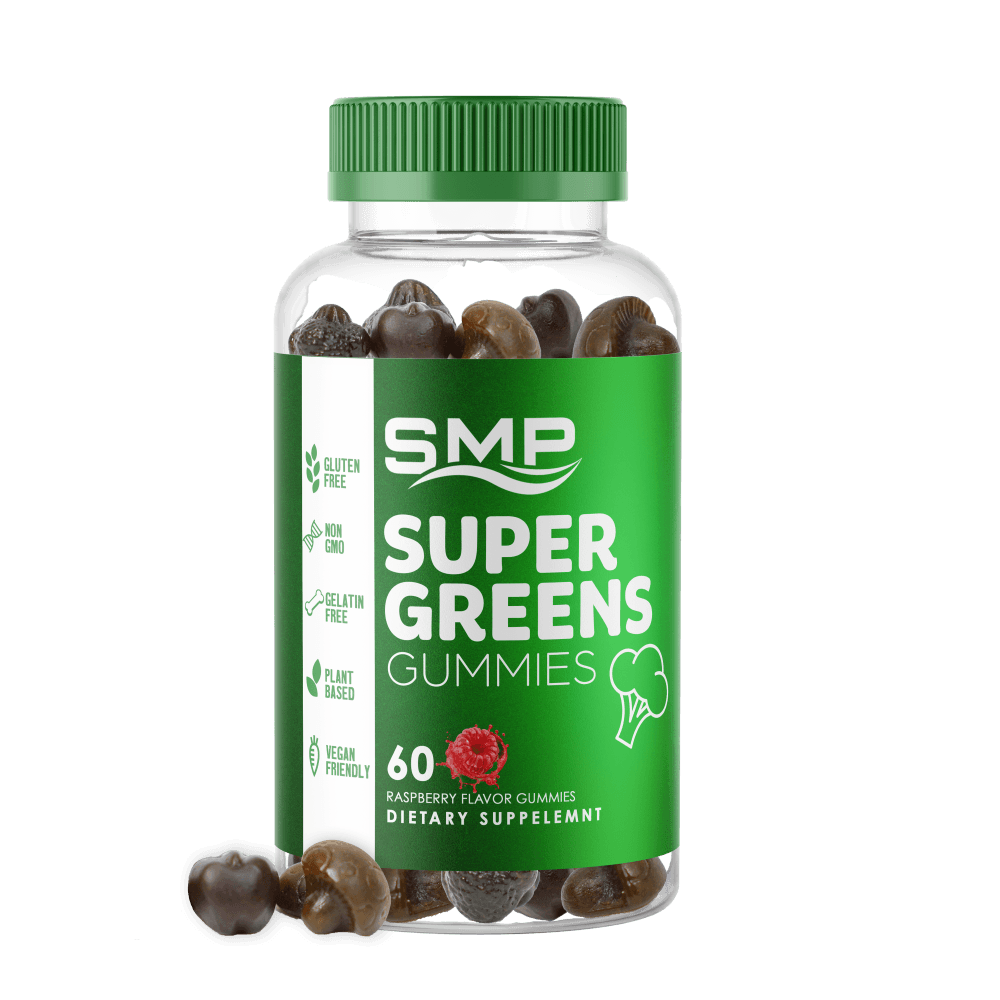 Amazing Supergreens Gummies w/ Beetroot, Spirulina, Chlorella, Mushrooms, Pre & Probiotics – Veggies & Fruits – 8 Powerful Blends – Non-GMO – Vegan Friendly – Gluten-Free