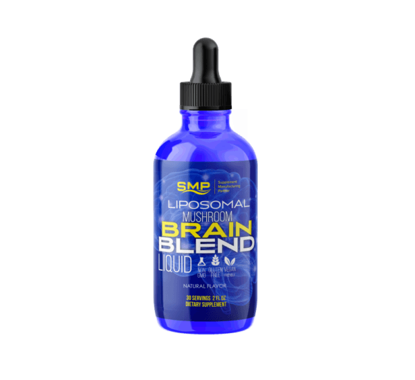 Liposomal Mushroom Brain Blend Liquid  – Lions Mane W/ L-Theanine & Caffeine - Absorption Complex - 30 Servings - 2oz – Natural Flavors – Gluten Free – Non-GMO – Vegan Friendly