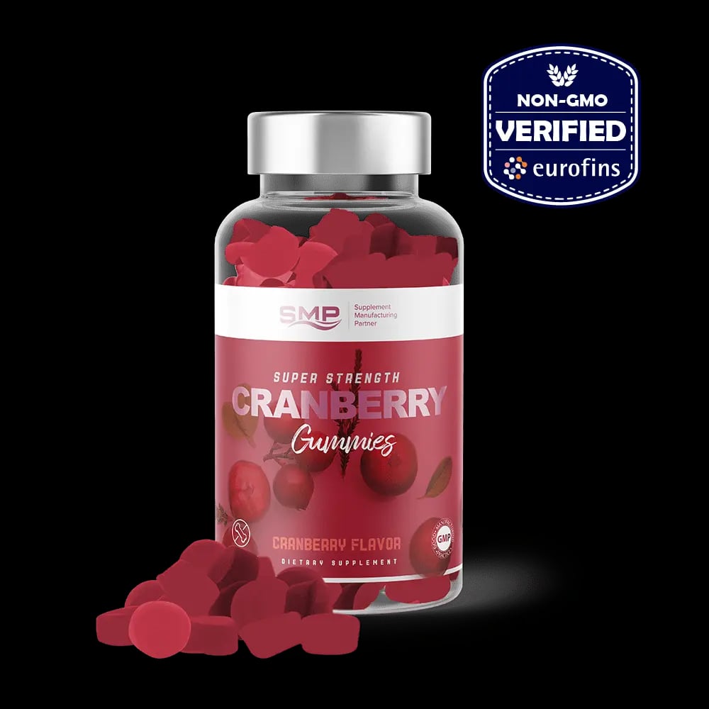 Super Strength Cranberry Gummies w/ Natural Cranberry Puree