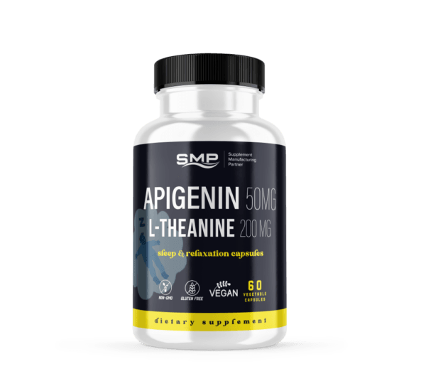 Apigenin 50mg & L-Theanine 200mg Sleep & Relaxation Capsules, Size '2'