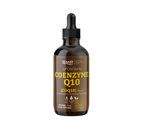 Liposomal Coenzyme Q10 (CoQ10) Liquid W/ MCT Oil – Phospholipid & Bioperine® Absorption - 30 Servings - 2oz – Natural Flavors – Gluten Free – Non-GMO – Vegan Friendly