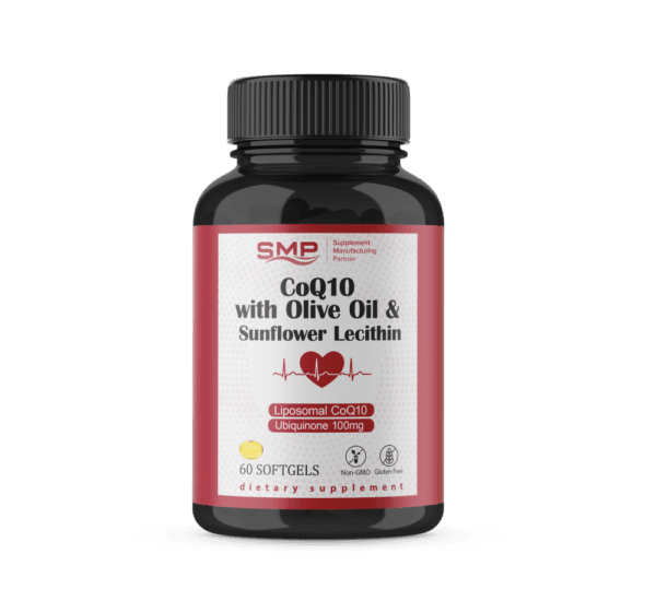 CoQ10 100mg with Olive Oil and Lecithin 100mg Softgels