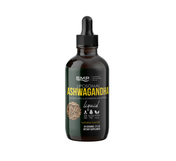 Liposomal Ashwagandha Liquid – Phospholipid & Bioperine® Absorption - 30 Servings - 2oz – Natural Flavors – Gluten Free – Non-GMO – Vegan Friendly