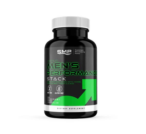 Premium Men's Performance Stack Capsules W/ Maca Root, Panax Ginseng, Nettle, Yohimbe, Horny Goat