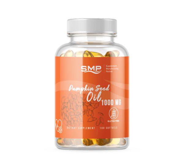 Extra Virgin Cold-Pressed Pumpkin Seed Oil w/ Linoleic, Oleic, Stearic & Palmitic Acid – 1000 mg