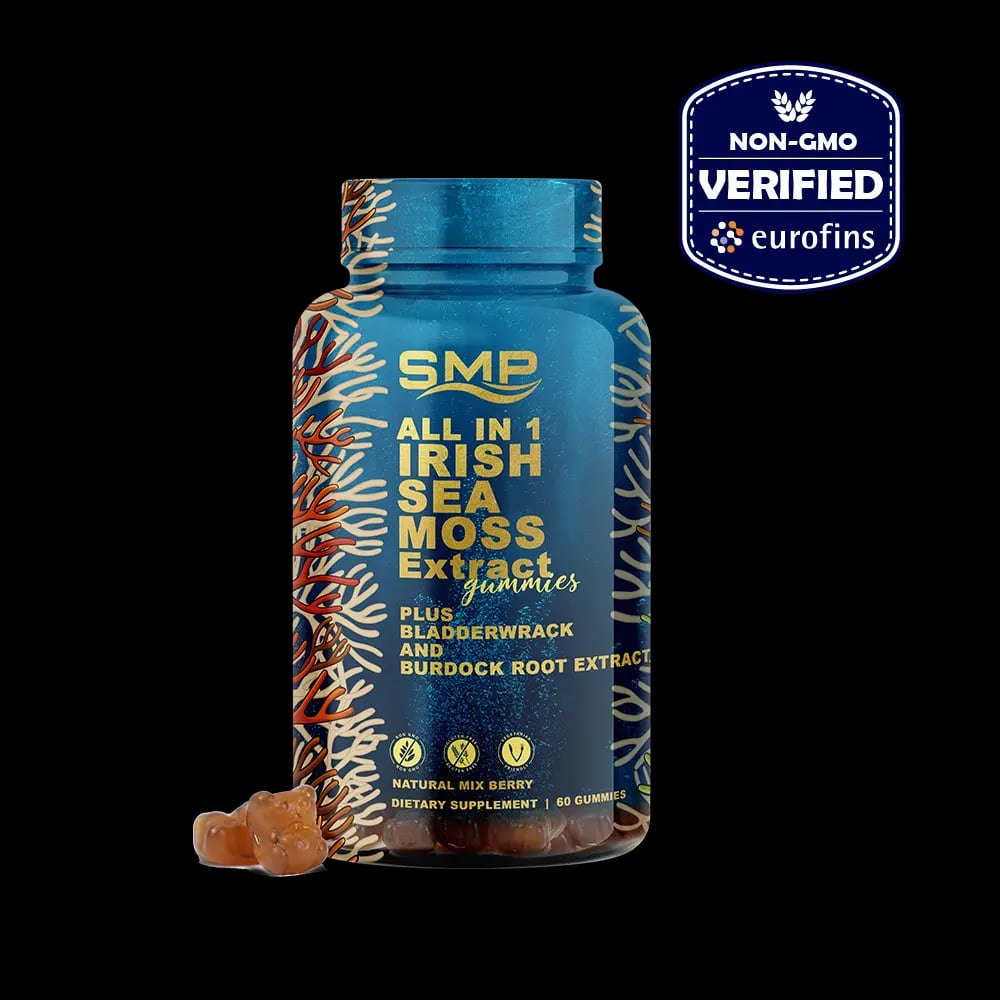 Wild Crafted Irish Sea Moss Complex Gummies With Raw Bladderwrack & Burdock