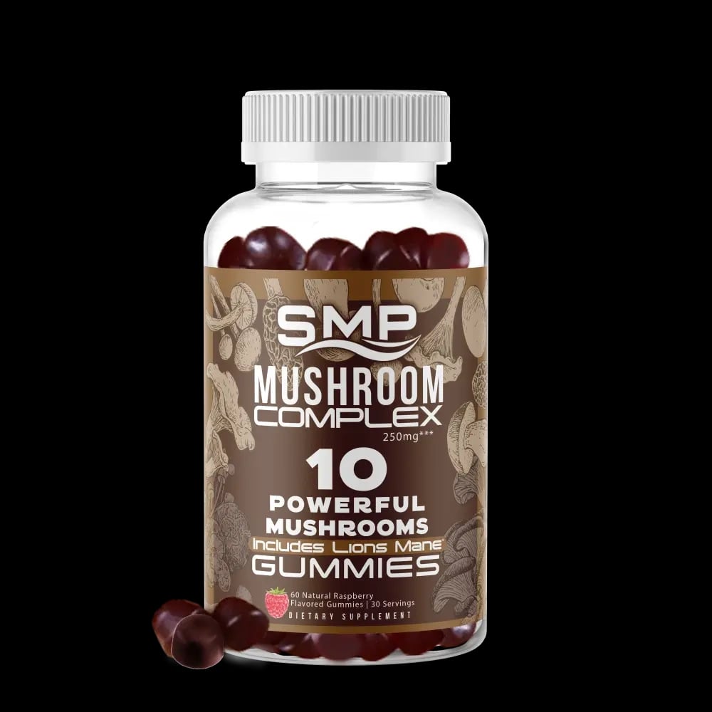 Mushroom 10-Plex 2,500mg Gummies -Lions Mane & 9 more Mushroom 10:1 Extracts