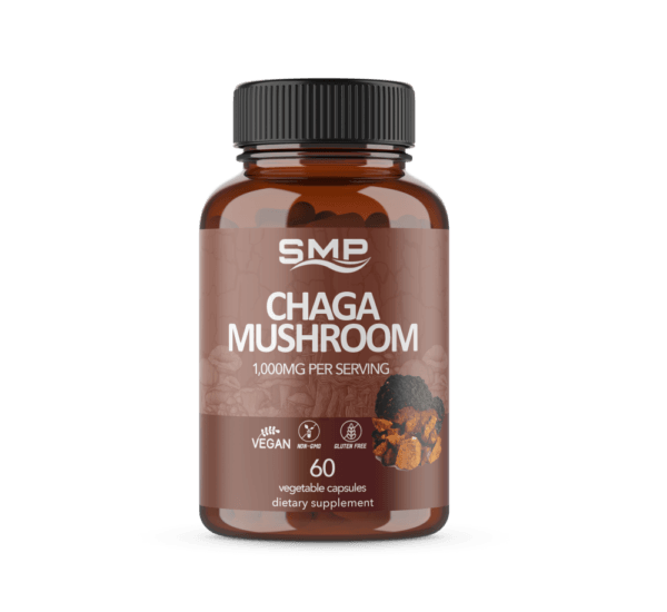 Organic Chaga Mushroom Capsules 500mg ea