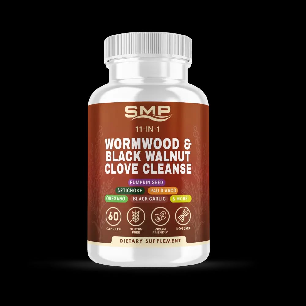 Stock 11-in-1 Wormwood & Black Walnut Clove Cleanse Capsules, Size '00'